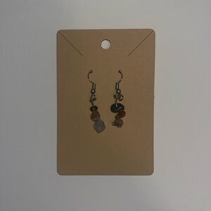 Neutral gemstone handmade earrings